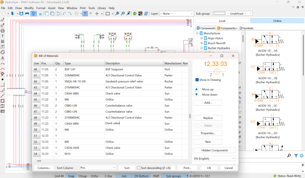 HydroSym: Professional Hydraulic Schematic Software | Paro