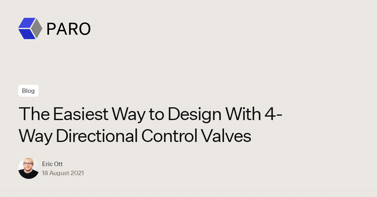 Easily Design with 4-Way Directional Control Valves in HydroSym