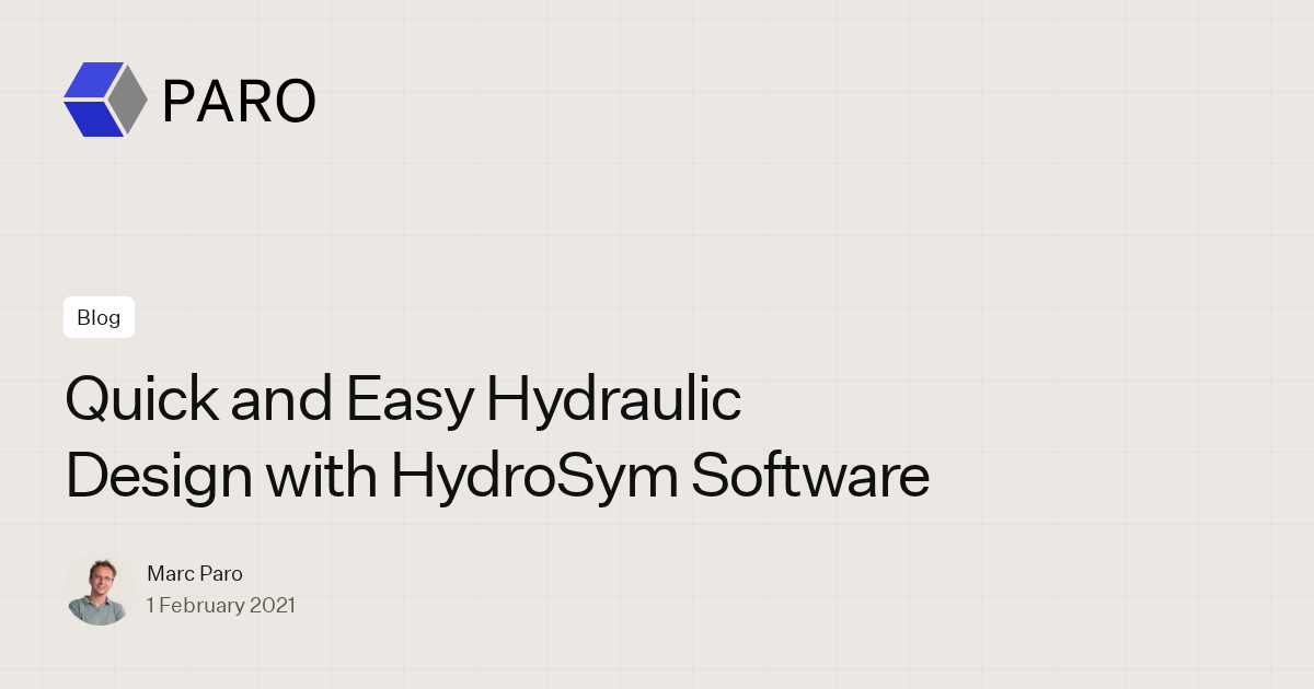 Quick and Easy Hydraulic Design: Get Started with HydroSym Software